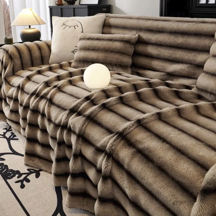 Высококачественная цветная мягкая стильная кушетка из Шиншиллы меховая ткань для дивана искусственного меха