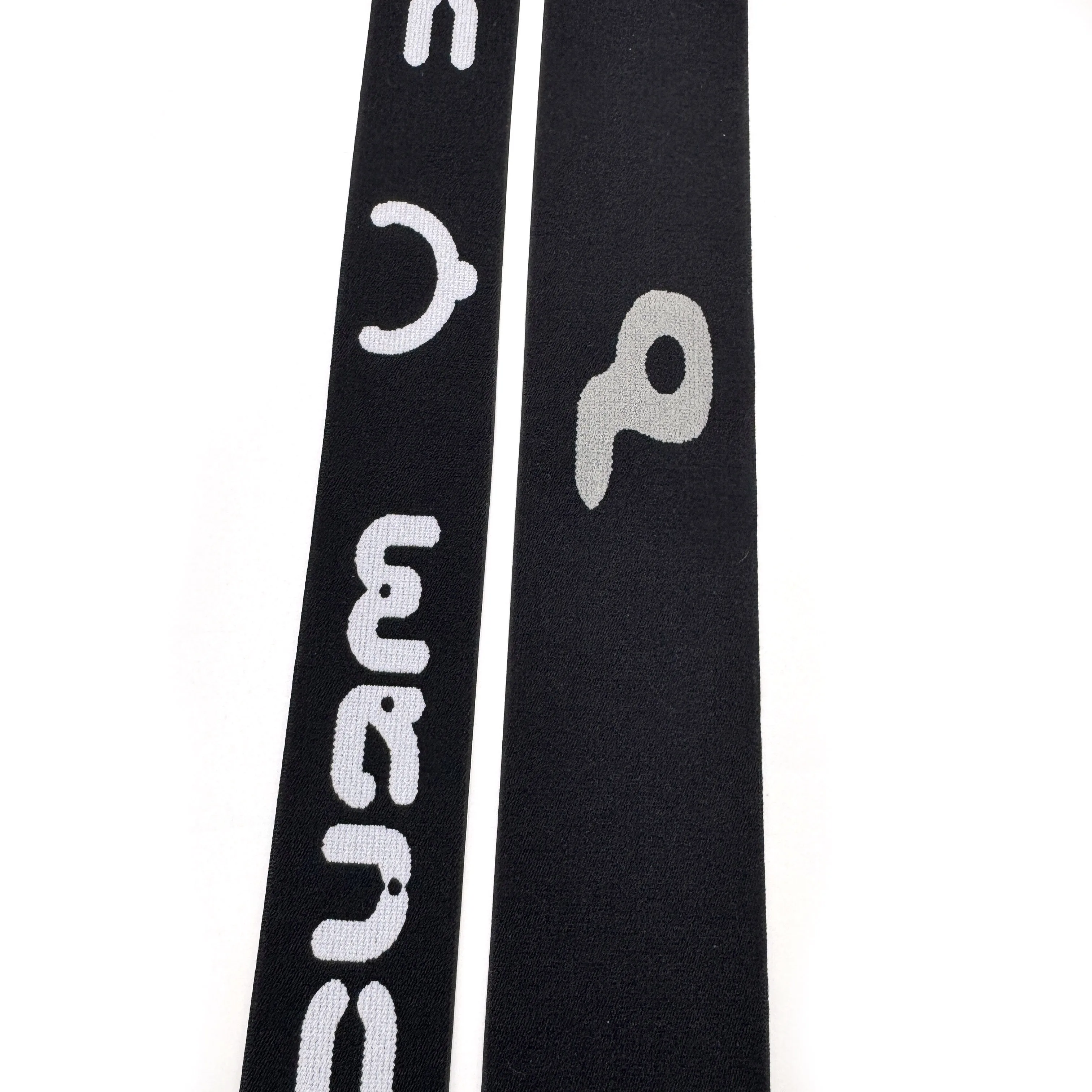Custom Fashion Logo 40 MM Elastic Band Spandex Strap Lettered Jacquard Elastic Band Patterned Jacquard Elastic Webbing