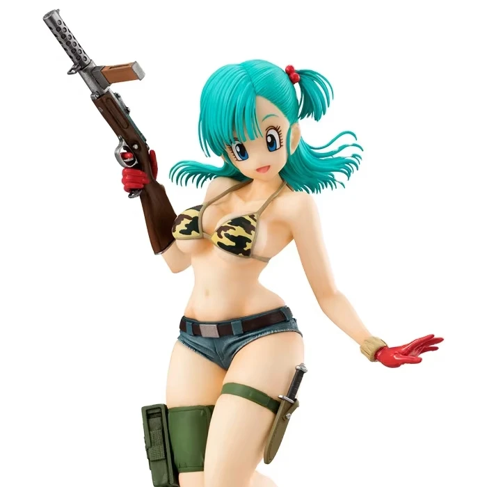 Dragonn Ball Girls Bulma Dragonn Ball Girl Bulmarbuma Military Bikini Anime Garage Kits