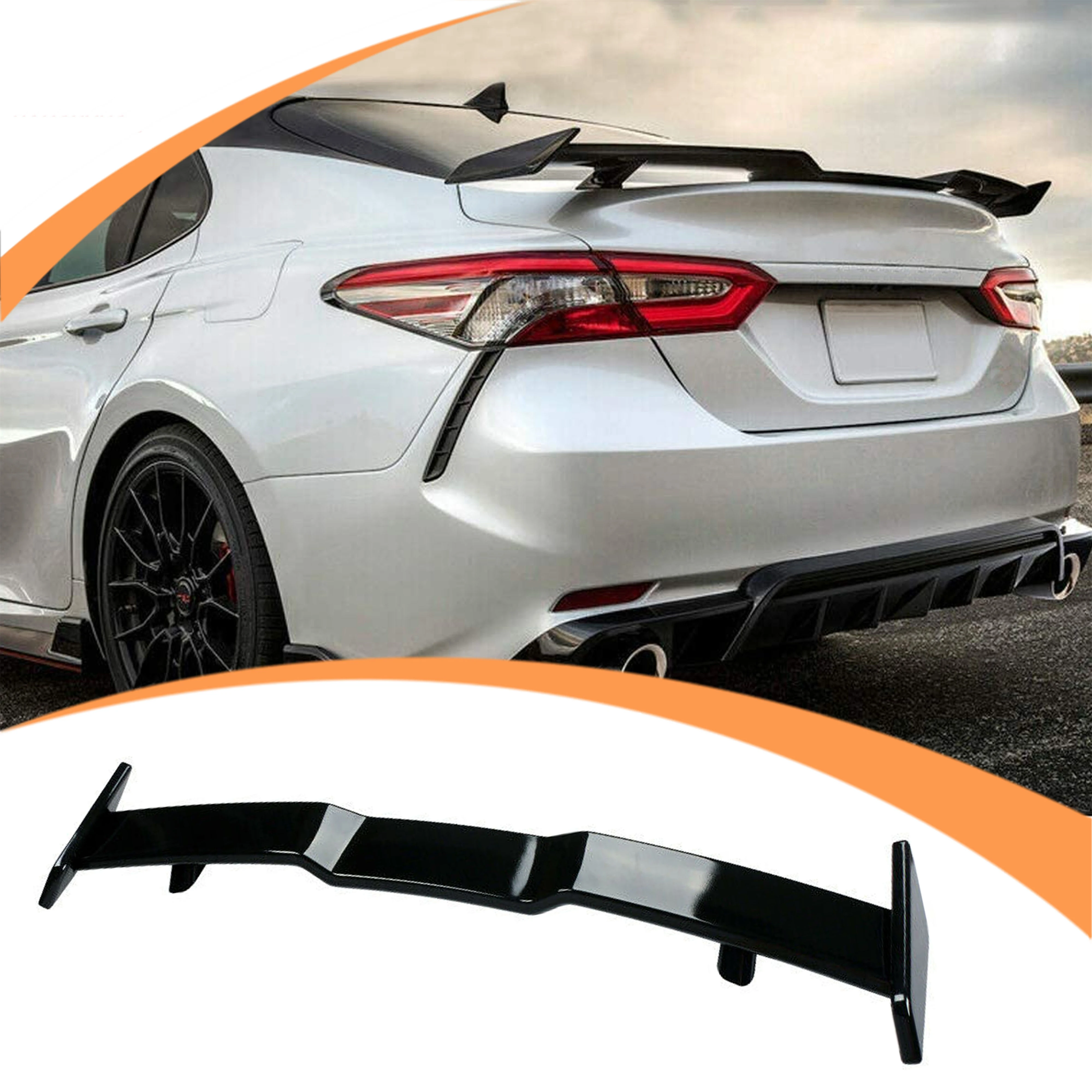 Accessories Style Spoiler Material Car Rear Wing Color Rear Spoiler Car ABS Plastic for Toyota Camry 2018-2020 Box