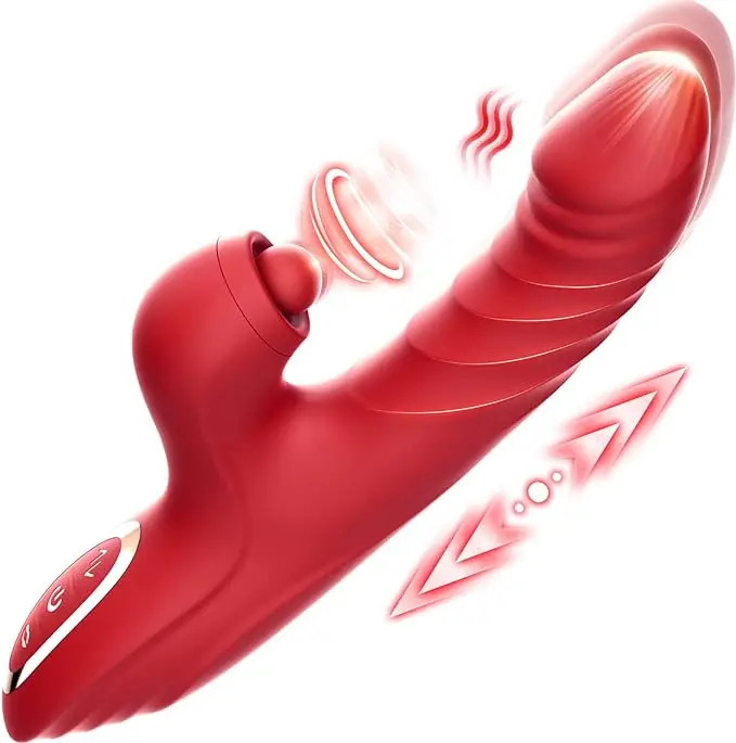 Amazon Hot Sale G Spot Vibrator Clitoral Stimulator Sex Toys Thrusting vibrator with LickingAdult Sex Toy for Women and Couple