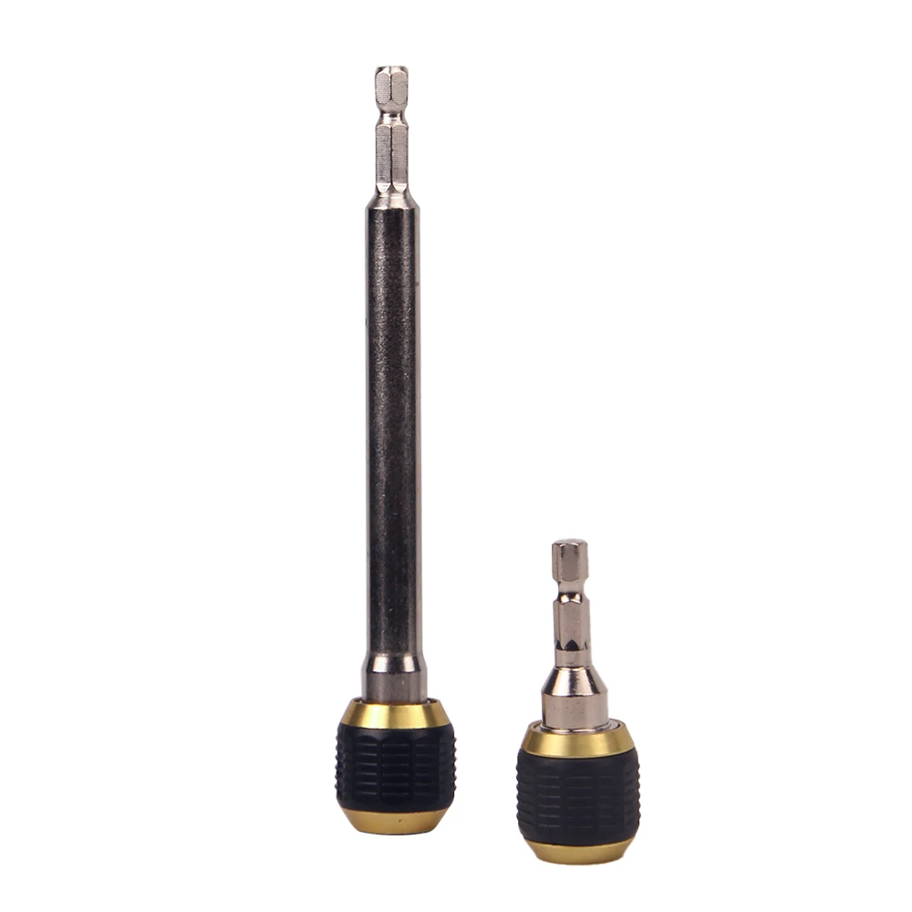 60mm Keyless Quick Change Drill Chuck 1/4 Hex Shank Magnetic Bit Holder with Non-slip Handle