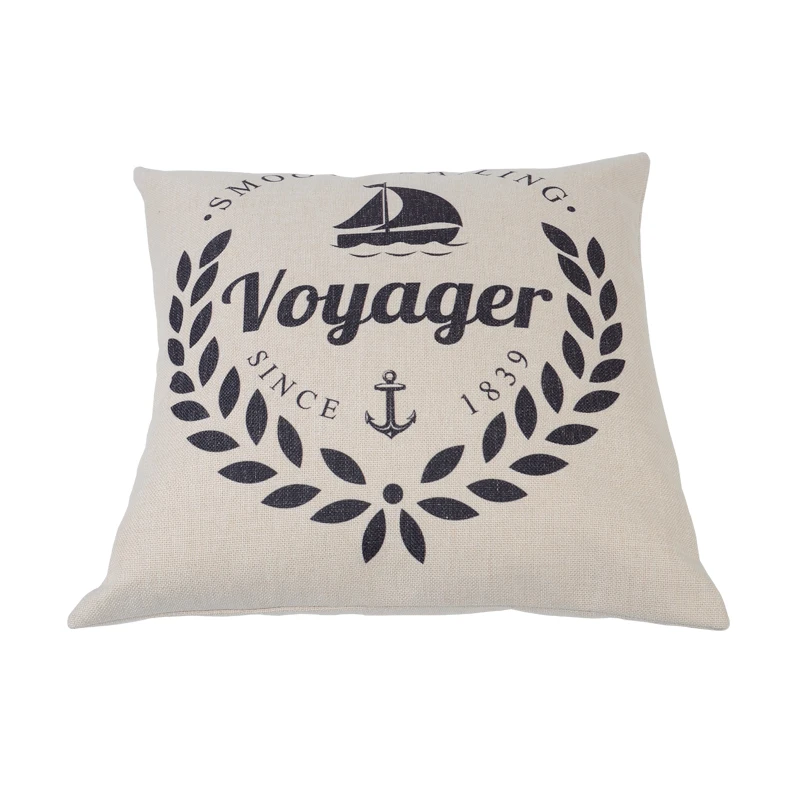 Fashion style with butterfly pattern cushion design high quality linen material cushion home decor pillow