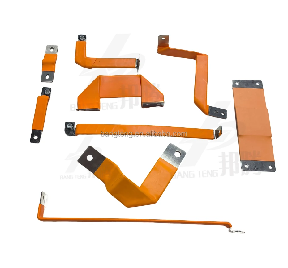 Flexible Copper Busbar Battery Connectors Hard Copper Busbar for Power Distribution Bending Busbar