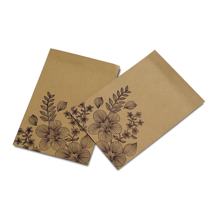 
Wholesale custom printed cheap price kraft paper Gift Envelope 