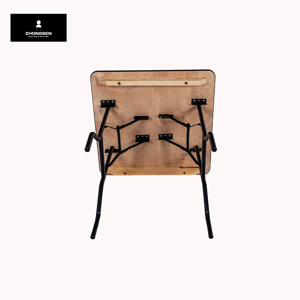 Wholesale Luxury Furniture Hotel Banquet Tables for Wedding Event Party Wooden Square Folding Table
