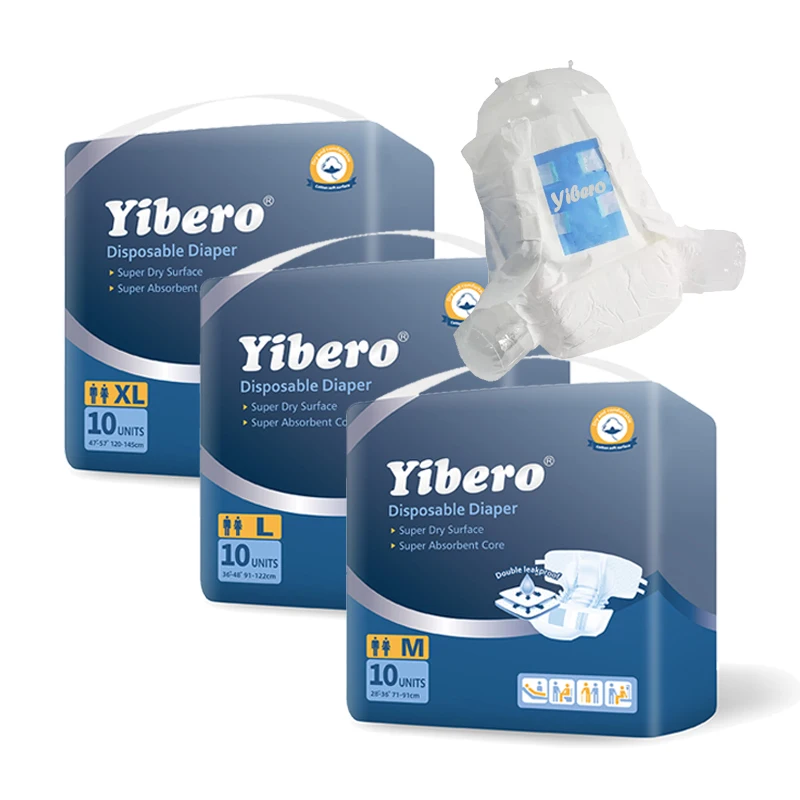 Высококачественные ультратолстые подгузники для взрослых с высоким впитыванием, оптовая продажа, низкая цена, одноразовые подгузники Oem для взрослых