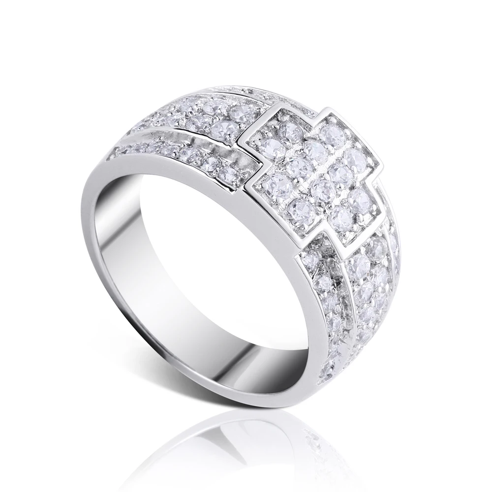 Alibaba wholesale jewelry fashion 925 sterling silver cz value ring rings for woman and men