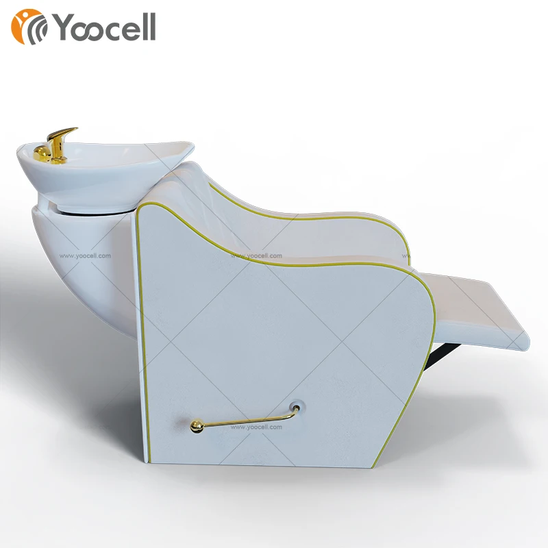  Yoocell новый дизайн горячая Распродажа крем с белым шампунем умывальники парикмахерское кресло для спинки оборудование салона красоты и