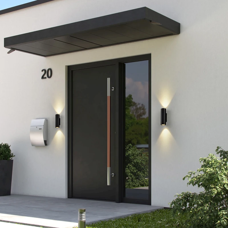 Modern style 2*6W up and down lighting decorative led outdoor wall lamps