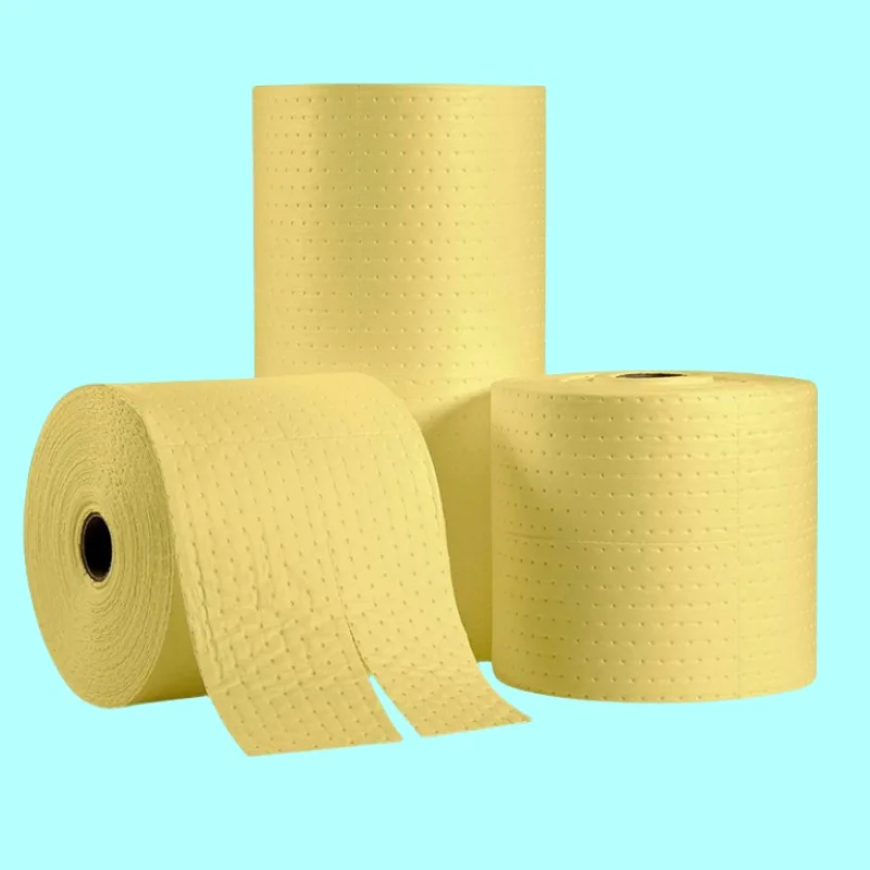 oil Absorbent pad roll pillow 40cm x 50cm chemical universal absorbent pad mat sheet sock oil absorbing roll boom