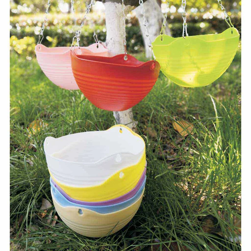 Plastic planters pot Hanging basket balcony hanging flower pot