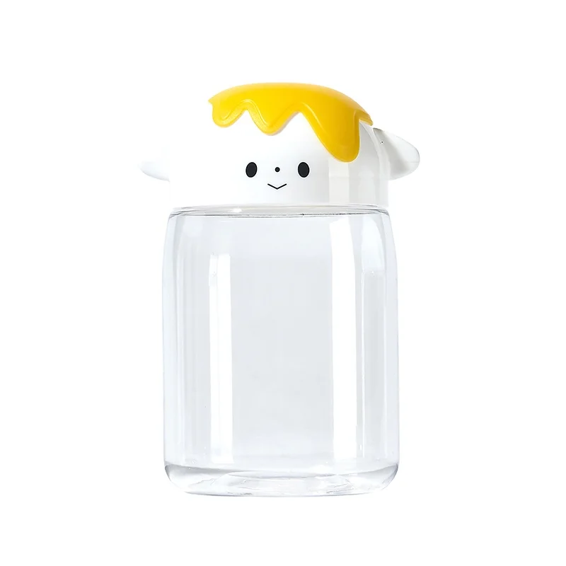 Wholesale clear empty 50g 350ml 500ml 800ml 8 oz 16 oz Kids nuts Snacks cookie Lovely packaging Plastic food Jars with lids