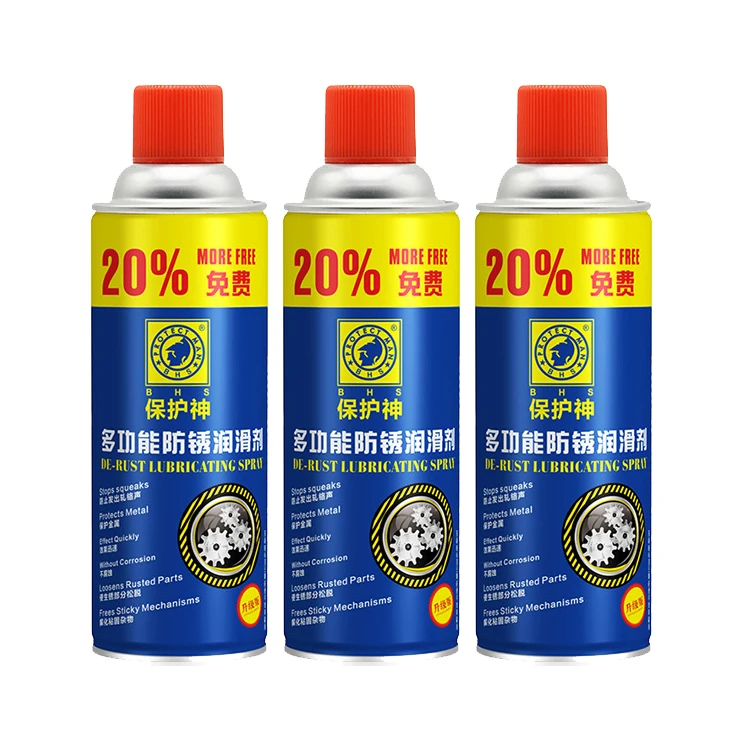 Free Sticky Mechanisms Eco-friendly 450ml Anti-rust Rust Lubricating Spray for Metal Protection
