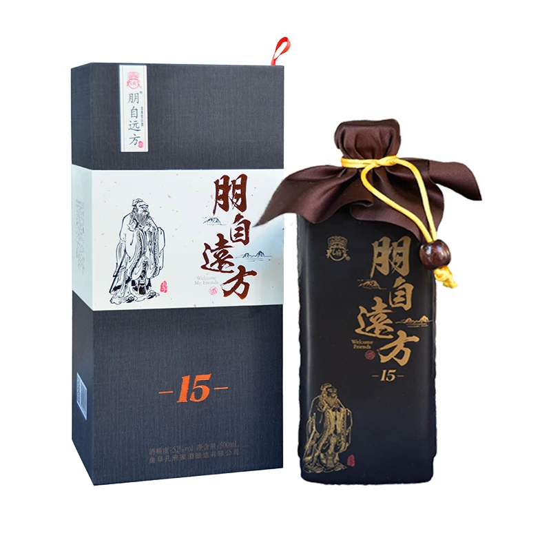 
Best Selling Quality 15 Confucius Family Liquor Welcome-My-Friends Chinese Alcohol Drink 