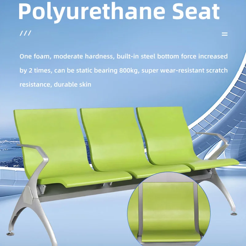 2024 Airport Chair Public Seating Steel Waiting Chair Public Hospital Airport Price Airport Chair
