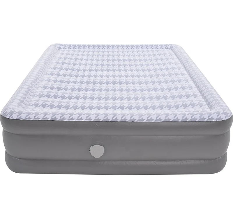 Avenli Wholesale Customized Logo PVC King Size Air Bed Mattress Inflatable Twin Size airbed With Built-in Electric Pump