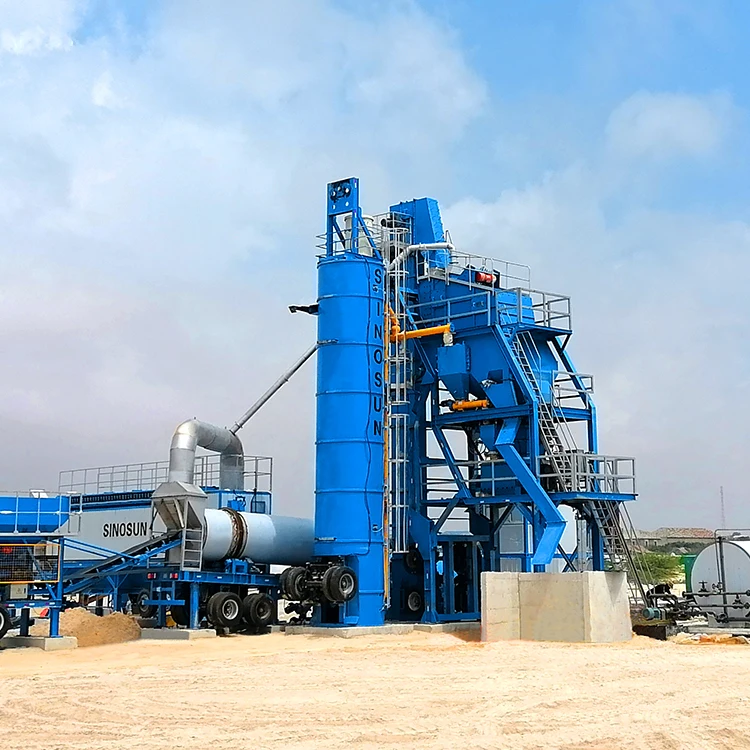 Modular Design Quick Installation 60TPH-160TPH Mobile Asphalt Plant
