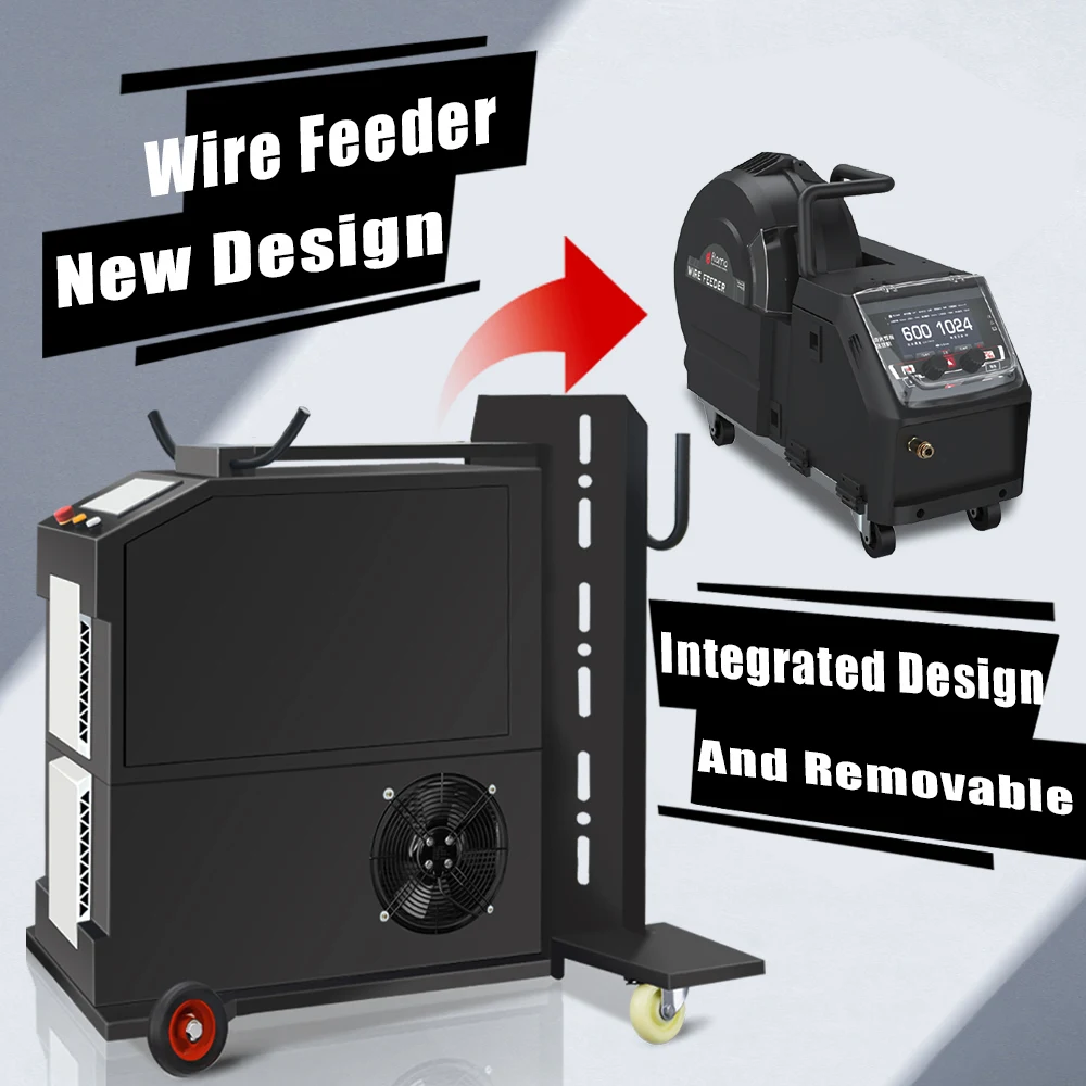 Integrated 4 in 1 Laser Welding Machine Wire Feeder Welding Machine All-in-One 1.5kw 2kw 3kw CNC Laser Welding Machine for Metal