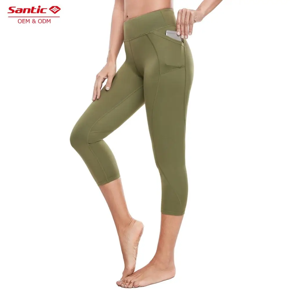 
santic women fitness deporte green leggings mujer 