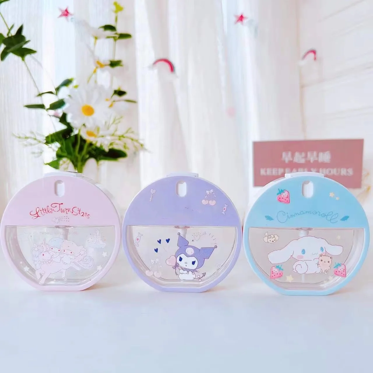 AL  Cinnamoroll Spray Empty Bottle Refillable Melody perfume mist spray bottle My Melody spray perfume bottles