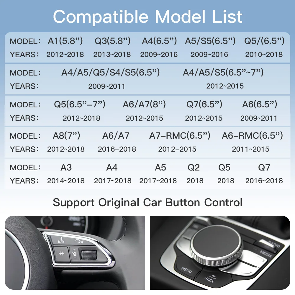 CARABC Wireless multimedia video box wireless carplay interface for Audi with MMI 2G For audi carplay