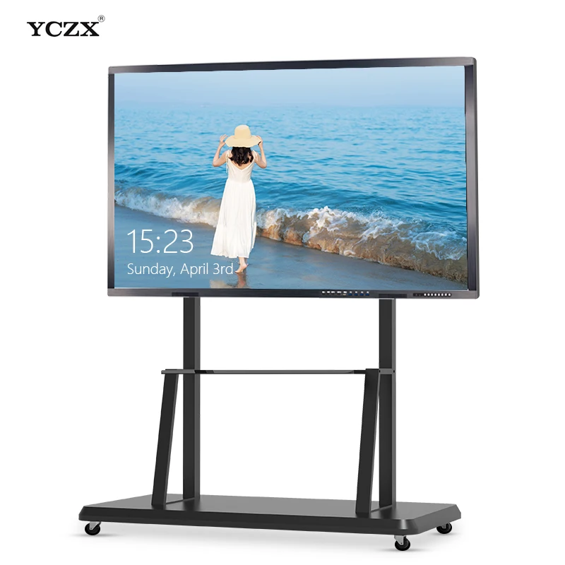 Factory Price 65 75 86 100 Inch LCD Panel Interactive Display Touch Screen Smart Board Interactive Whiteboard