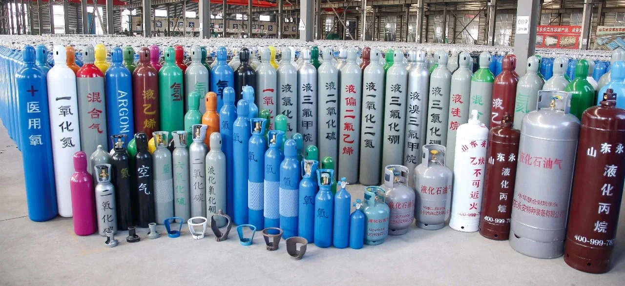 99.999% чистоты газа 40l бесшовный стальной кислород/углекислый газ/азот/аргон газовый баллон цена