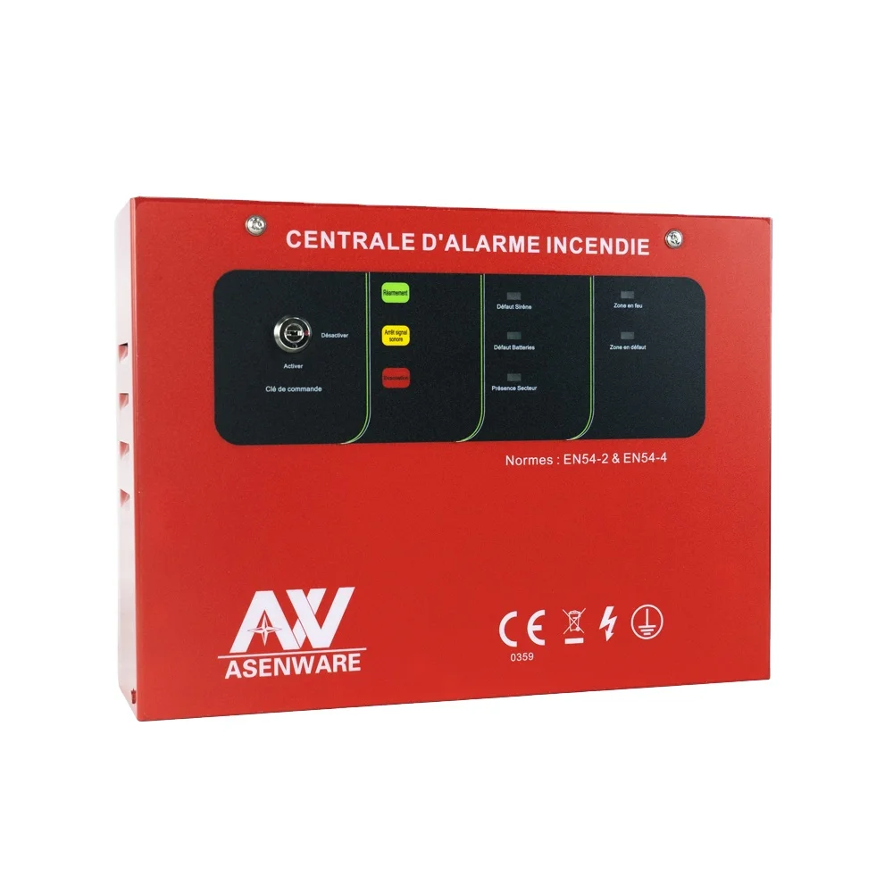 AW-CFP2166-1 Zone Asenware Conventional Fire Alarm Control Panel French Version