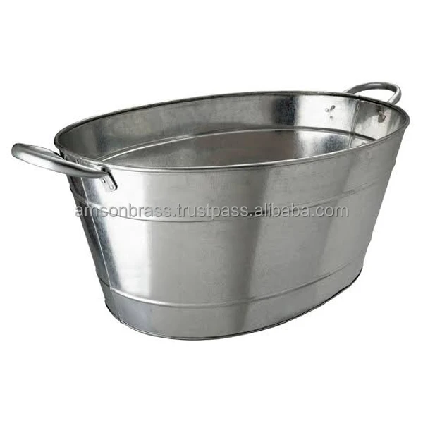 Custom Bar Party Plain Oval Shaped Wine Bucket Custom Party Champagne Beer Ice Bucket & Beverage Tub