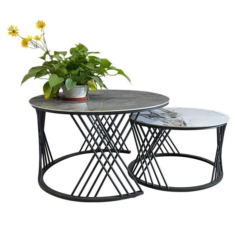 Nordic Modern Round Volume Set Art Deco Minimalist Living Room Home Simple Tea Coffee Table