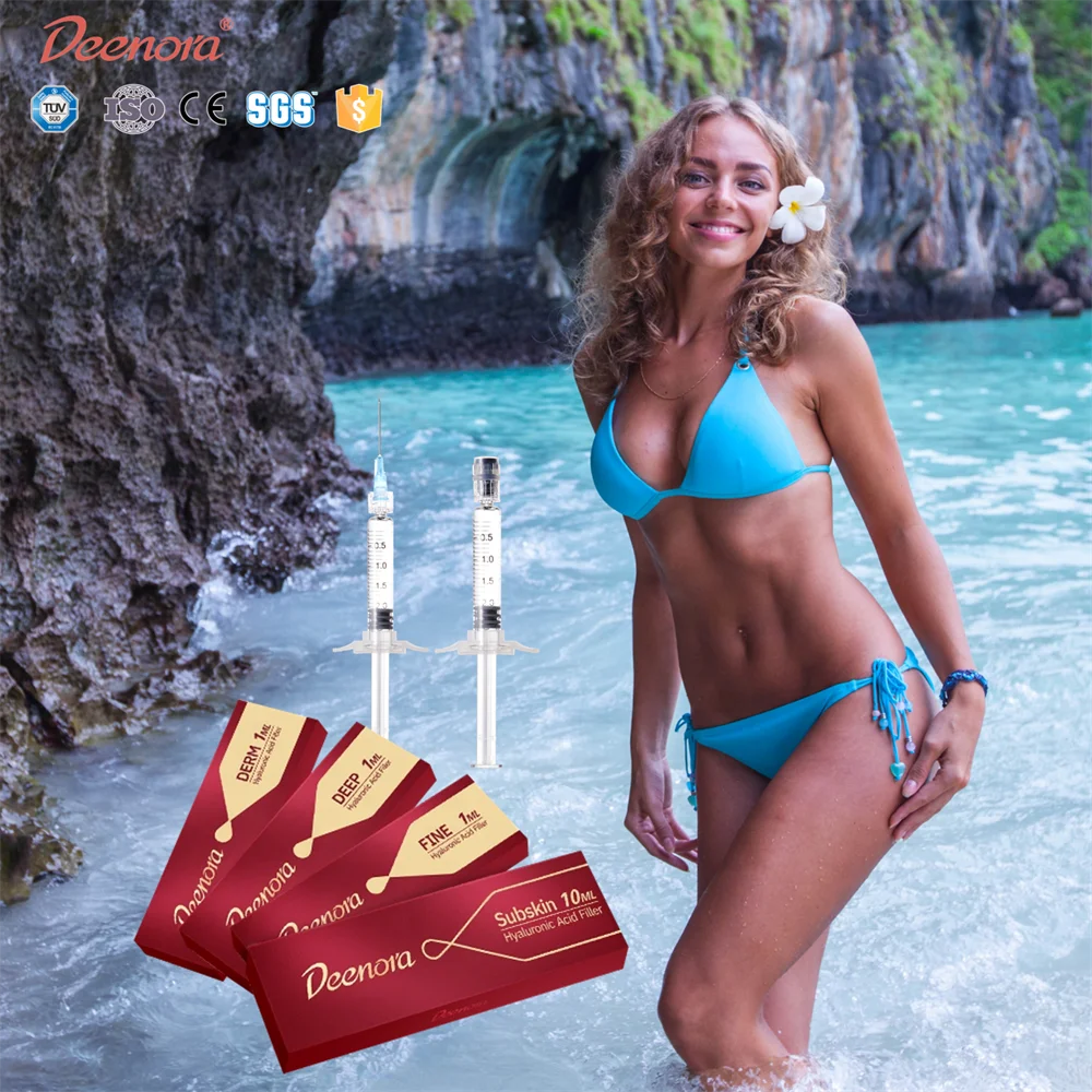 Deenora 2ml big hard type injectable solution ha dermal filler for subskin breast butt producing machine