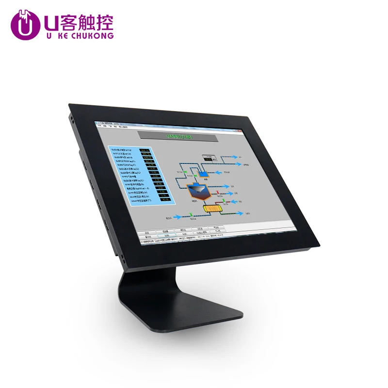 High Quality i3 8th gen CPU all-in-one pc For Industrial with Waterproof IP65 panel Resistive touch monitor
