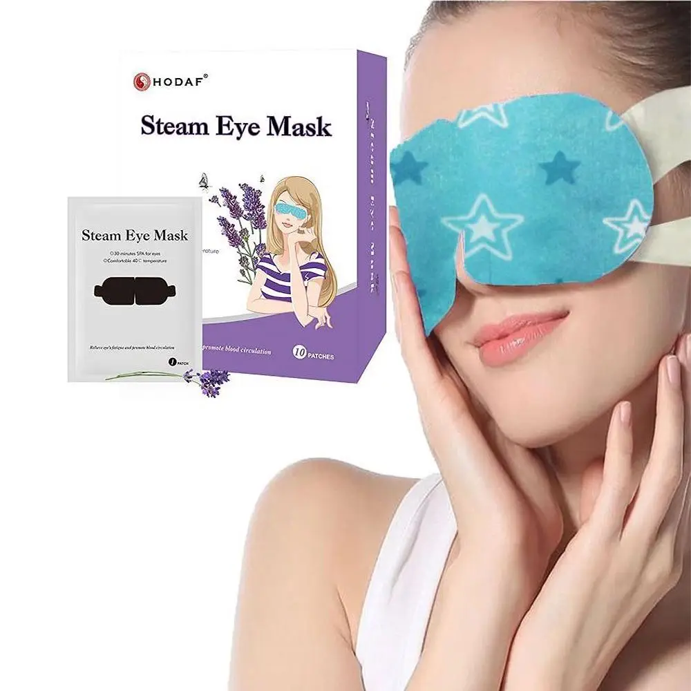 CE ISO Disposable Hot Compress Self Heating Warm Eye Patch Kids Children Cute Sleep Steam Eye Cover Mask For Students Dry Eyes