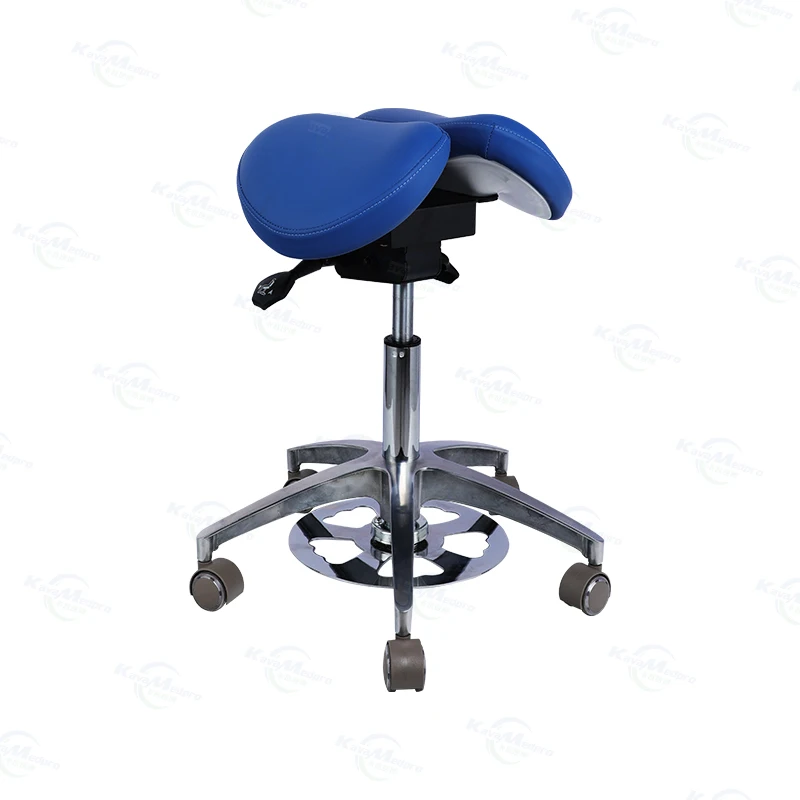 Adjustable Hydraulic Stool with Foot Controller Medical Massage Dental Saddle Stool Chair Barber Beauty Salon Split Saddle Stool