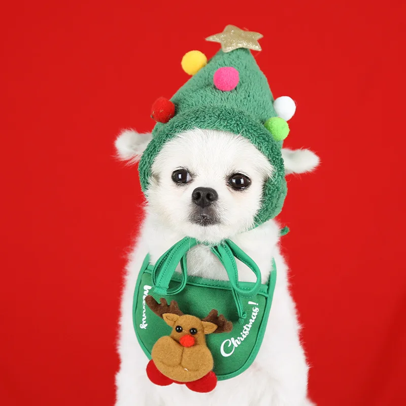 Wholesale Hot Sale  Pet Products Dog Cat Hat Christmas Elk Shape Hat  pet accessories for dogs