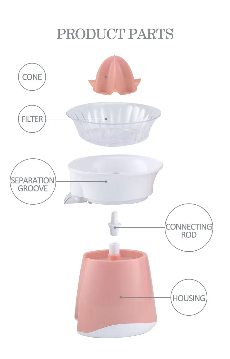 New design hot sale kitchen appliances lemon squeezer manual citrus press juicer electric manual citrus juicer with bpa free