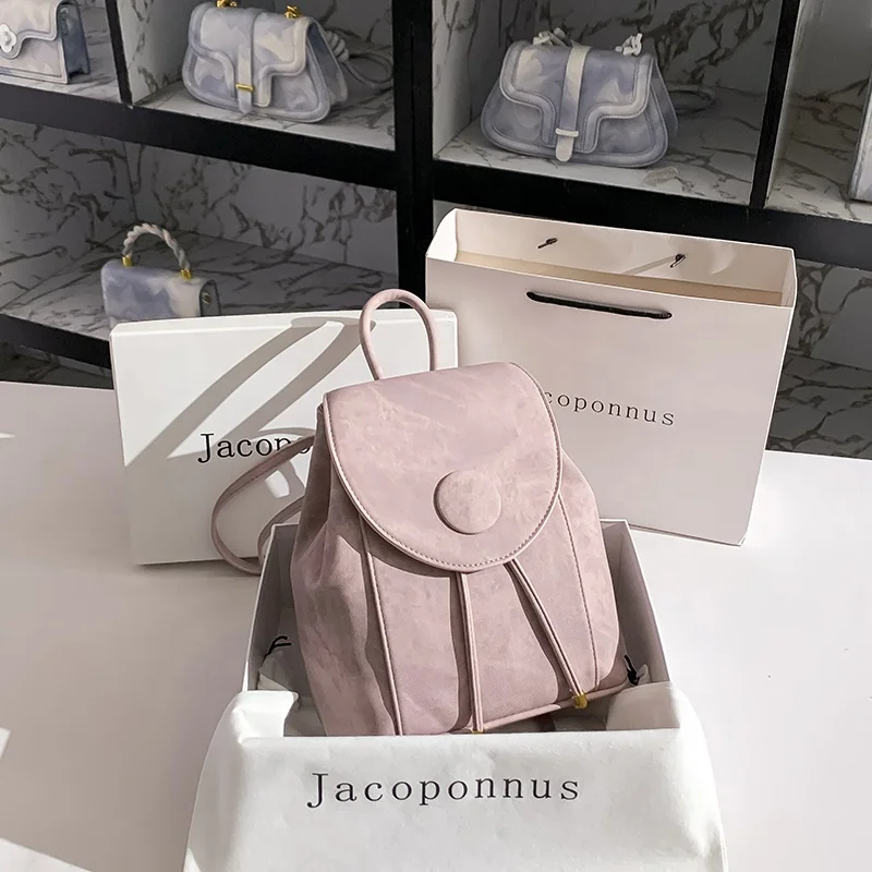 2024 оригинальный дизайнерский женский Маленький модный легкий рюкзак, оптовая продажа с фабрики для студентов школы и путешествий на открытом воздухе
