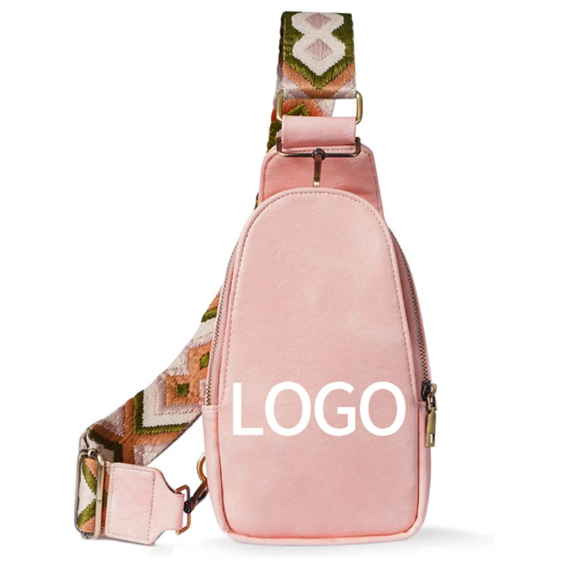 Personalized Fashion Designers Luxury Pu Leather Girls Cross Body Sling Belt Travel Fanny Pack Waist Bag For Women