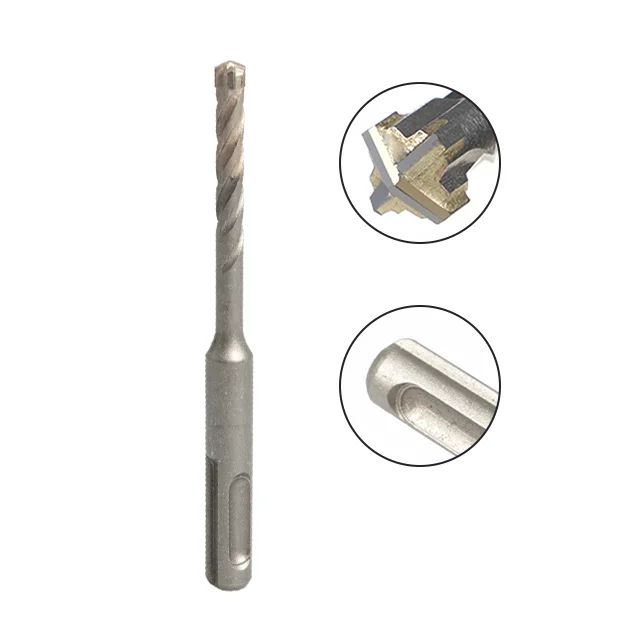 China Manufacture 6x110mm 42cr Sds Plus Max Reinforced Concrete Cutter Cross Hammer Drill Bits For Stone Rebar Drilling