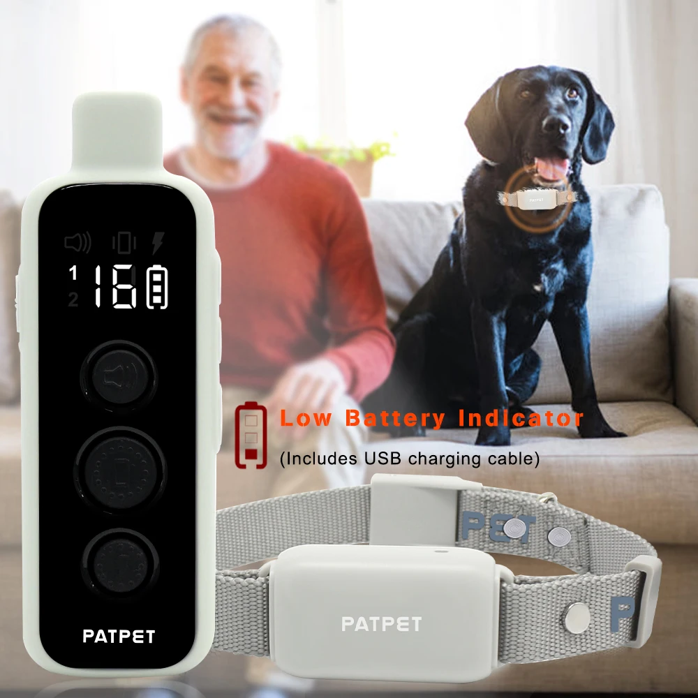 Best Patpet Dog Anti Bark Control Device Remote Quality Control Training Shock Collar For Dogs With Remote