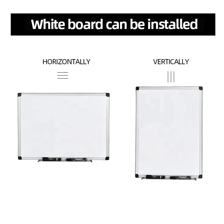 Invisible Magnetic Dry Erase Memo Writing Black Green White Board For School Office