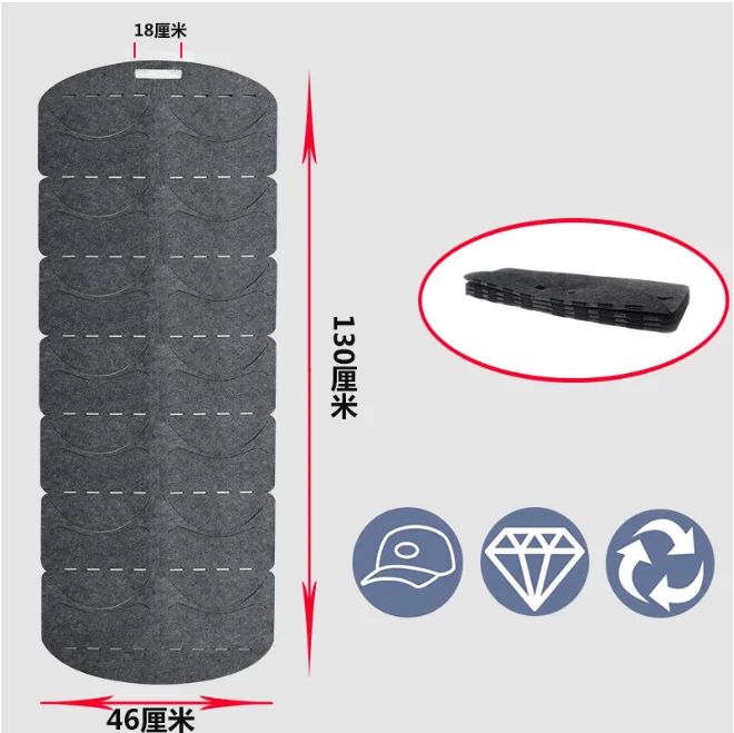 2025 Best Selling Felt Hat Storage Bag Cap Organizer Hat Holder Hanging The Door Hat Storage Organizer