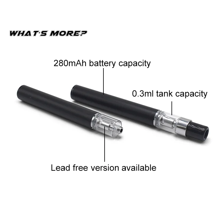 
Cheap vape pen CBD oil thick one use and no button .3ml 280mah empty disposable vape pens wholesale 