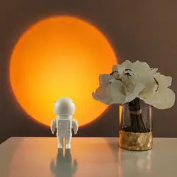 Mini Astronaut sunset lamp small night light projection lamp kids loving decoration lamp astronaut robot light