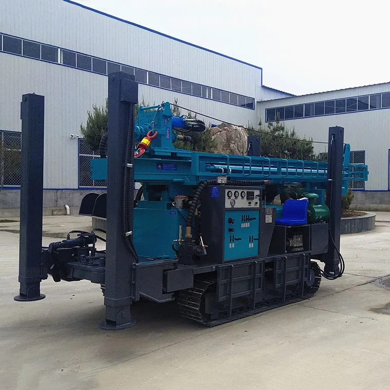 FY280 280m Deep Diesel Engine Hard Rock Water Well Drilling Rig With Air Compressor Or Mud Pump For Mine Drilling Machine Price