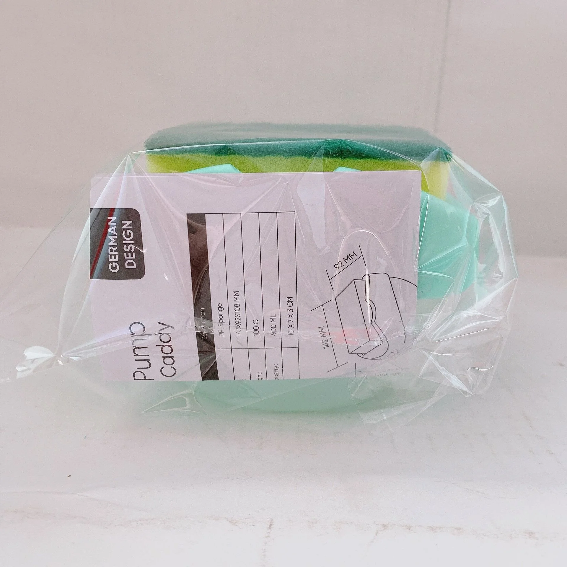 Press Soap Dispenser Detergent Manual Press Dish Soap Dispenser with Sponge