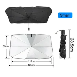 Folding Umbrella Sun Shield For Car Parasol Windshield Uv Protection Sun Shade Front Window Prevent Falling Wear-Resistant