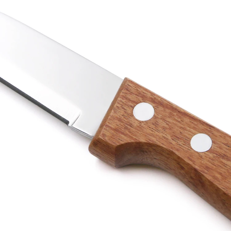 Прямая продажа с фабрики 4 7 дюймовая Micro-зубчатые стейк нож эргономичной Бук деревянная ручка
