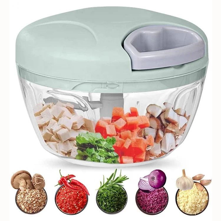 Hot-Selling Kitchen Multifunction Mini Food Cutter Shredder Blender Garlic Press Manual Vegetable Chopper